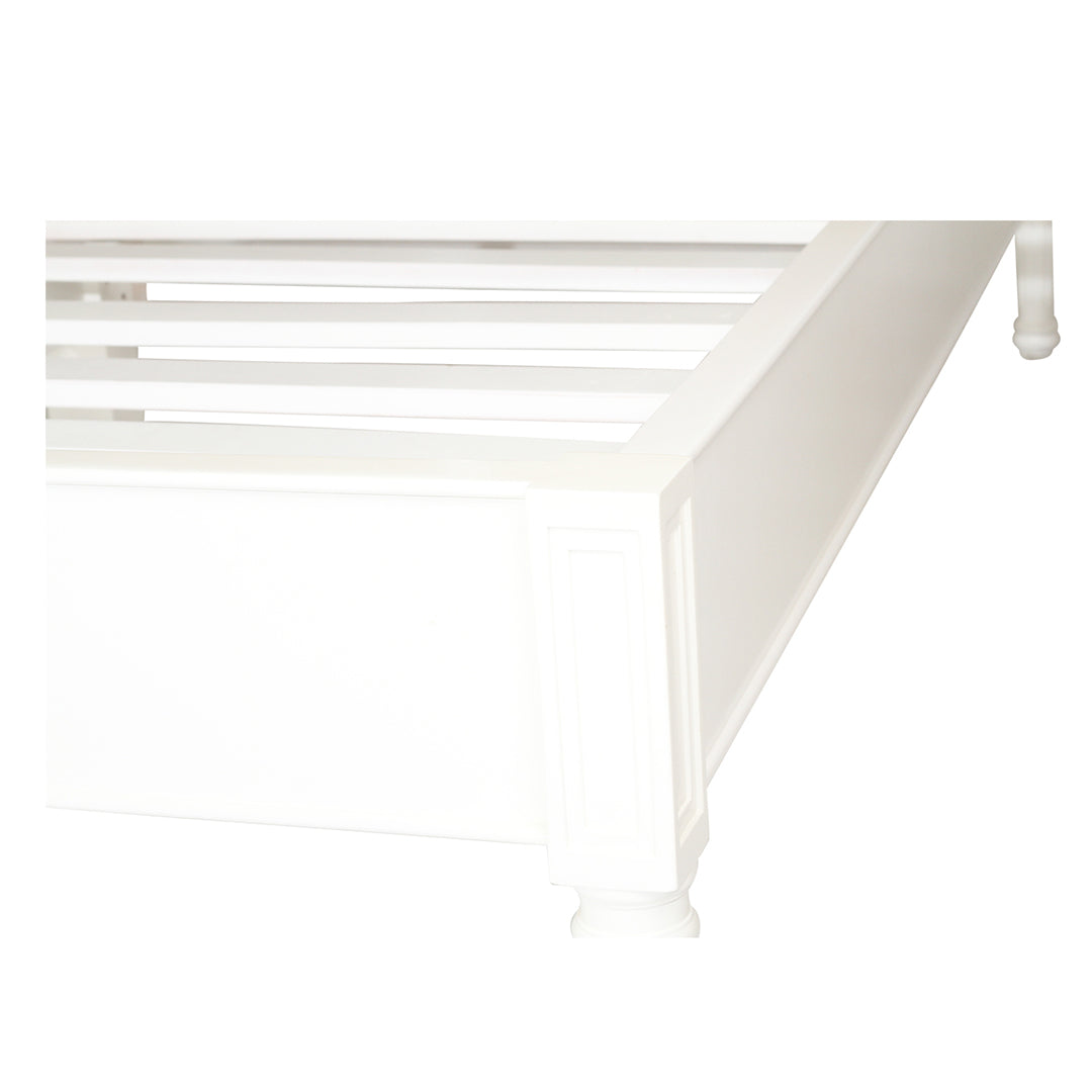 Hamilton Cane Bed - White - King - No End - SEATONES