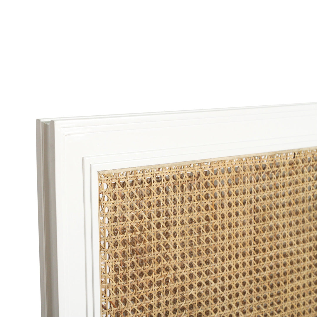 Hamilton Cane Bed - White - King - No End - SEATONES