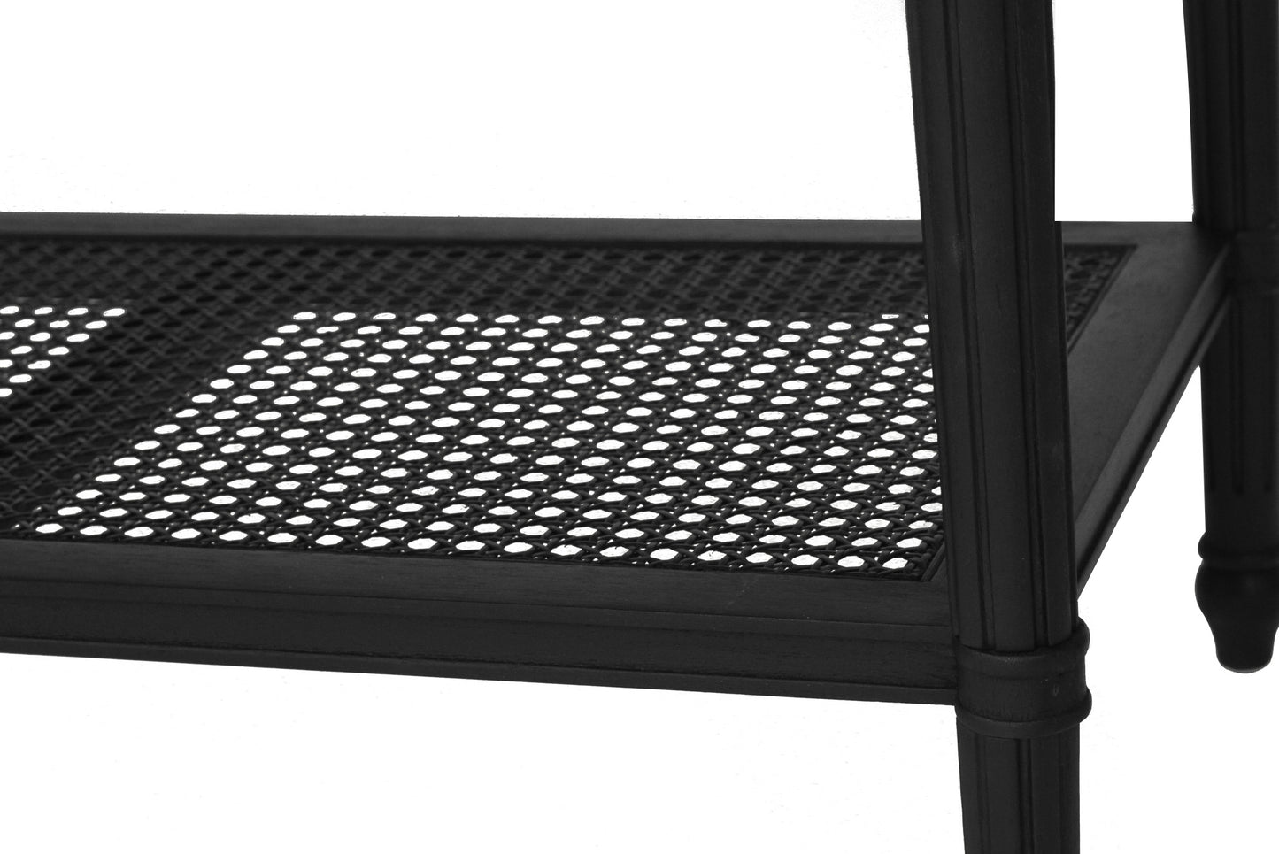 Hamilton Cane Bedside Table - 91cm - Black - SEATONES