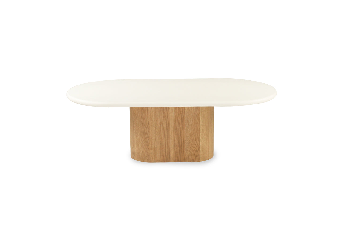 Harlow Oval Coffee Table - Natural Base - SEATONES