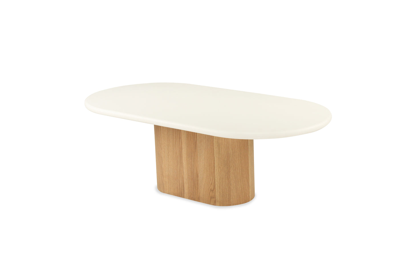 Harlow Oval Coffee Table - Natural Base - SEATONES