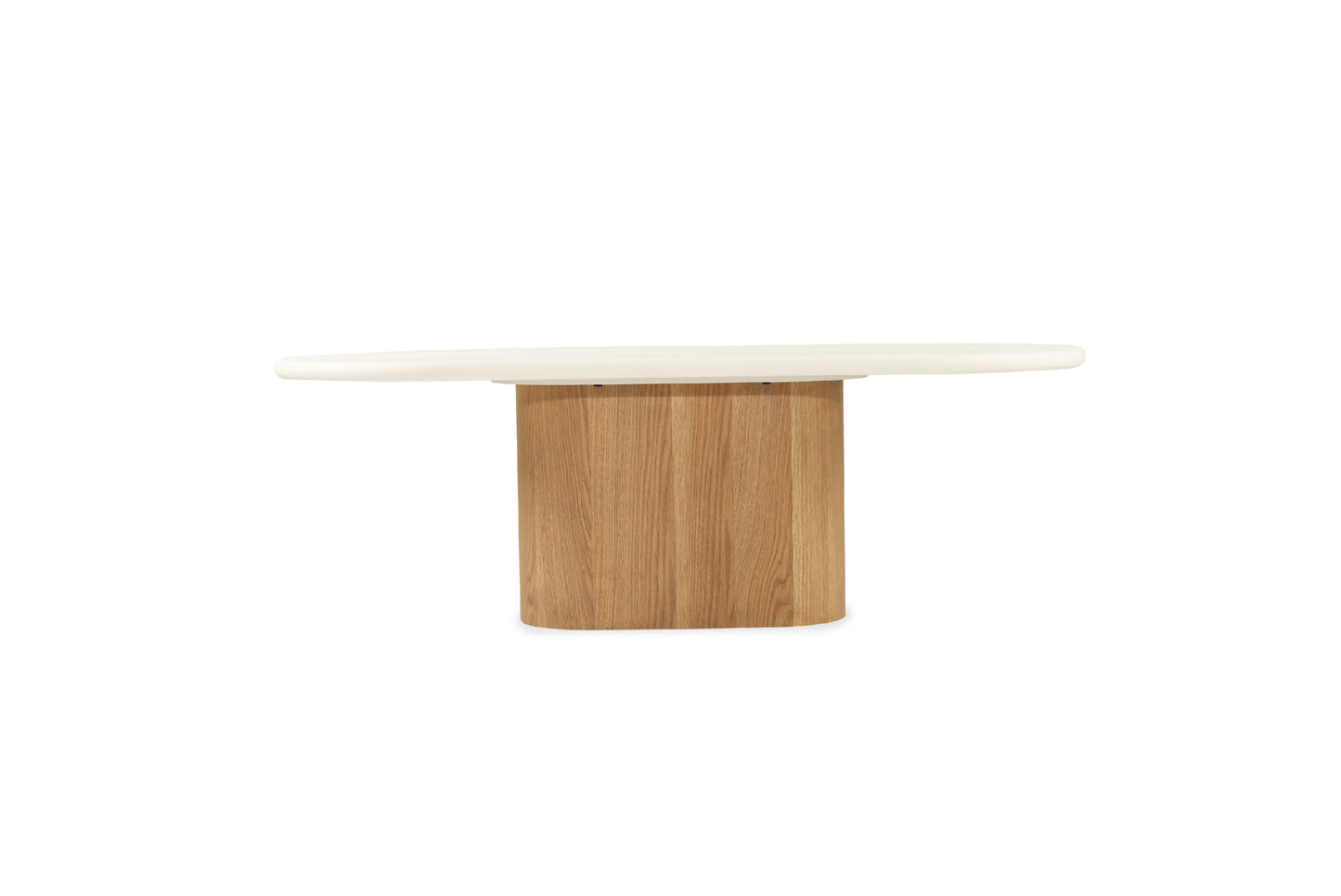 Harlow Oval Coffee Table - Natural Base - SEATONES