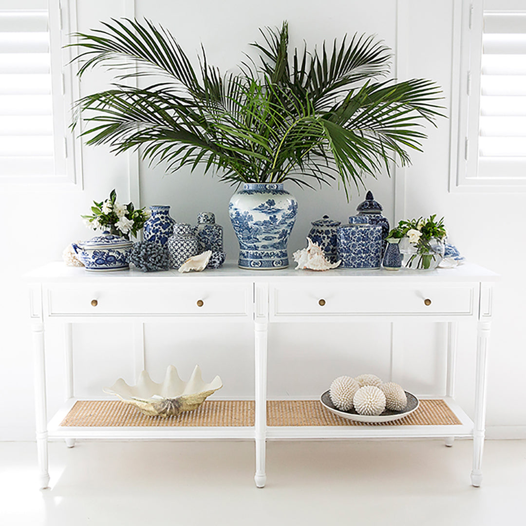 Hamilton Console Table - White - 185cm - SEATONES