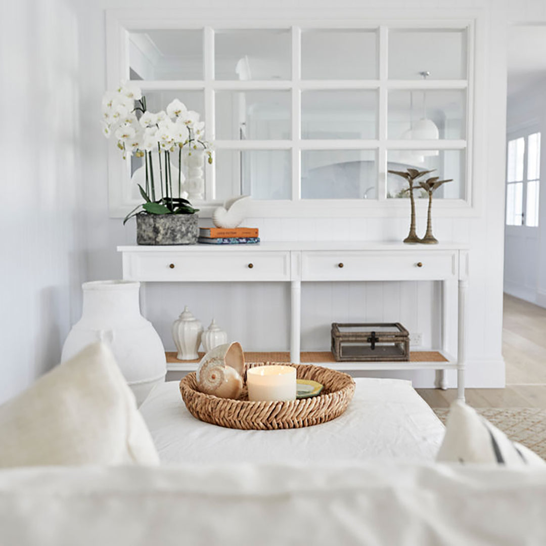 Hamilton Console Table - White - 185cm - SEATONES