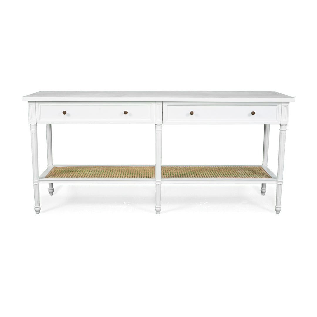 Hamilton Console Table - White - 185cm - SEATONES