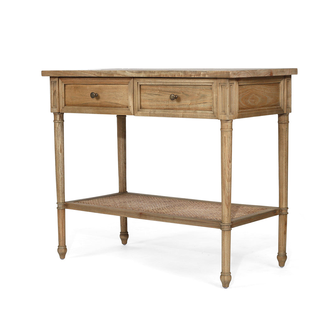 Hamilton Console Table - Weathered Oak - 100cm - SEATONES