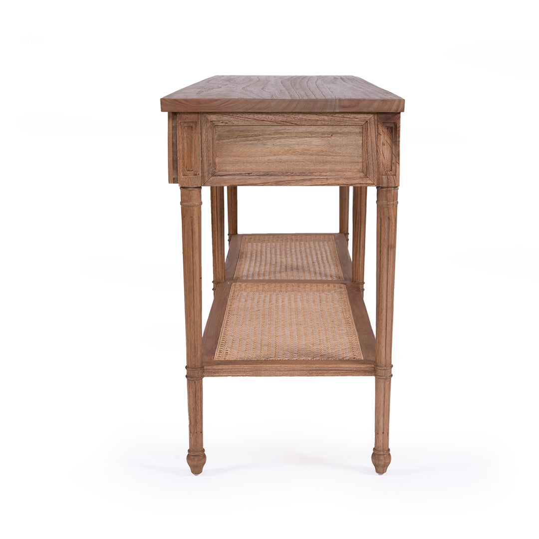 Hamilton Console Table - Weathered Oak - 185cm - SEATONES