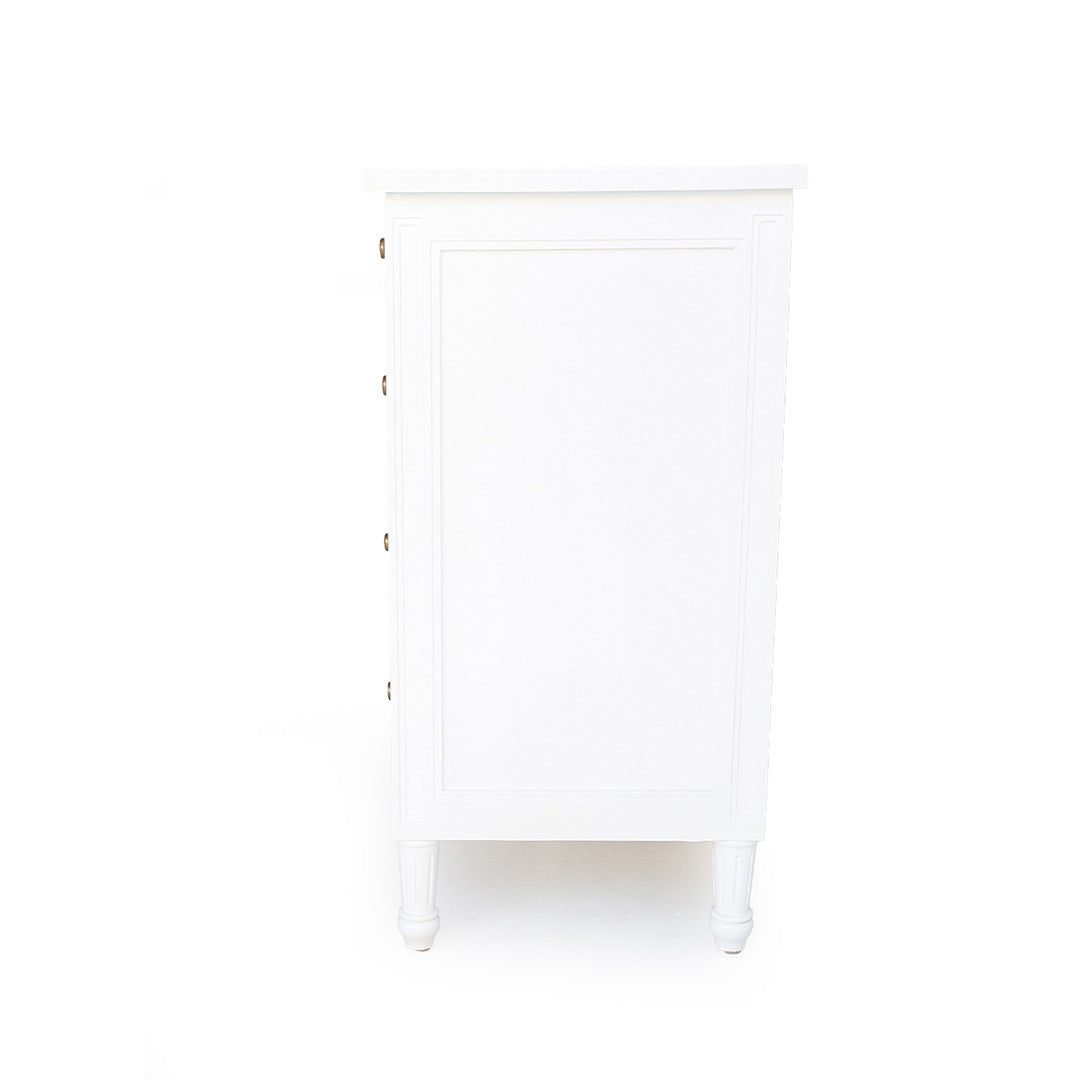 Hamilton Dresser - White with Five Drawers - SEATONES