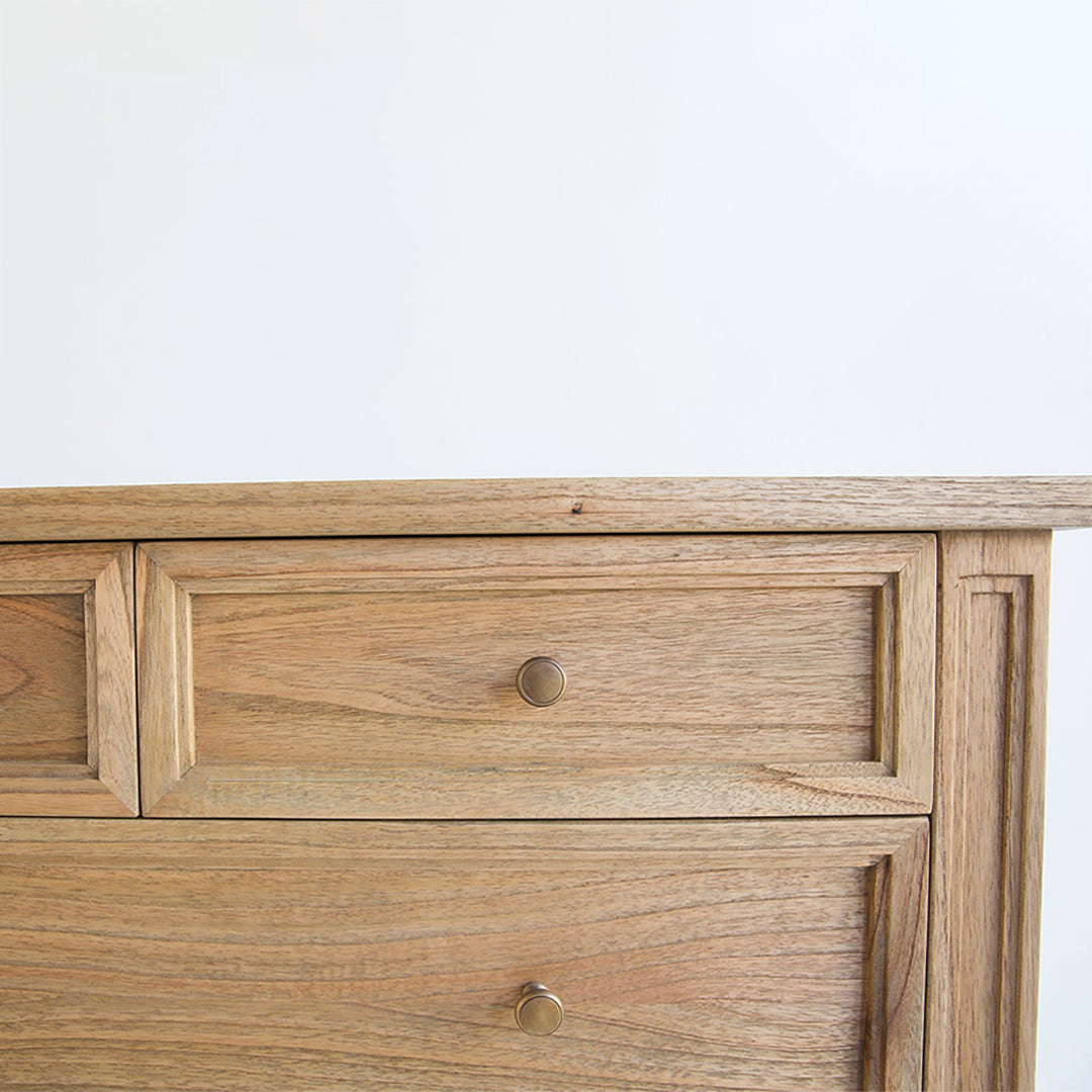 Hamilton Dresser - Weathered Oak with Five Drawers - SEATONES