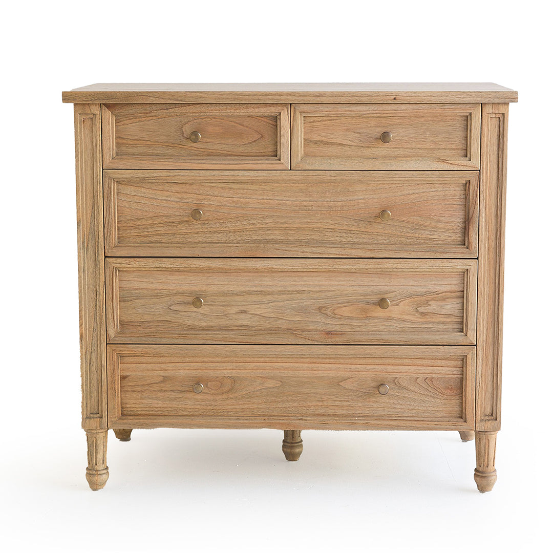Hamilton Dresser - Weathered Oak with Five Drawers - SEATONES