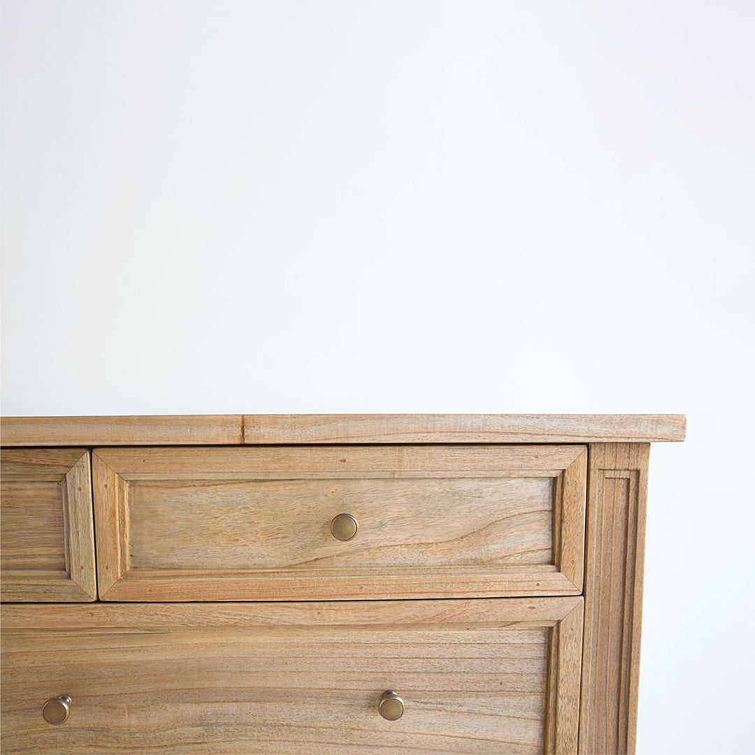 Hamilton Dresser - Weathered Oak with Nine Drawers - SEATONES