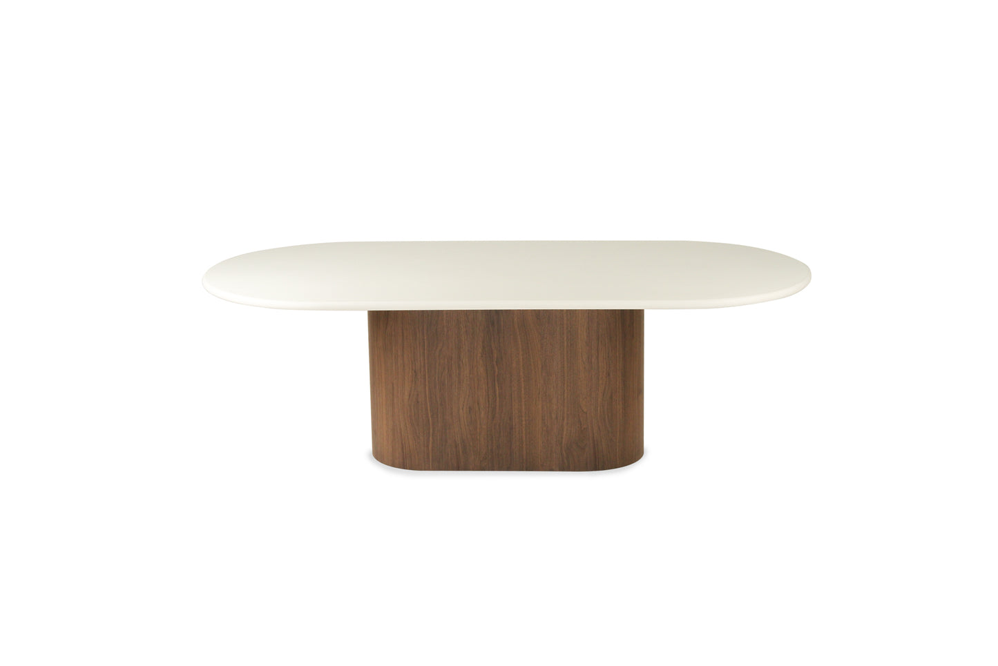 Harlow Oval Dining Table - Walnut Base 240cm - SEATONES