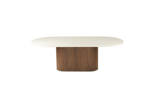 Harlow Oval Dining Table - Walnut Base 280cm - SEATONES