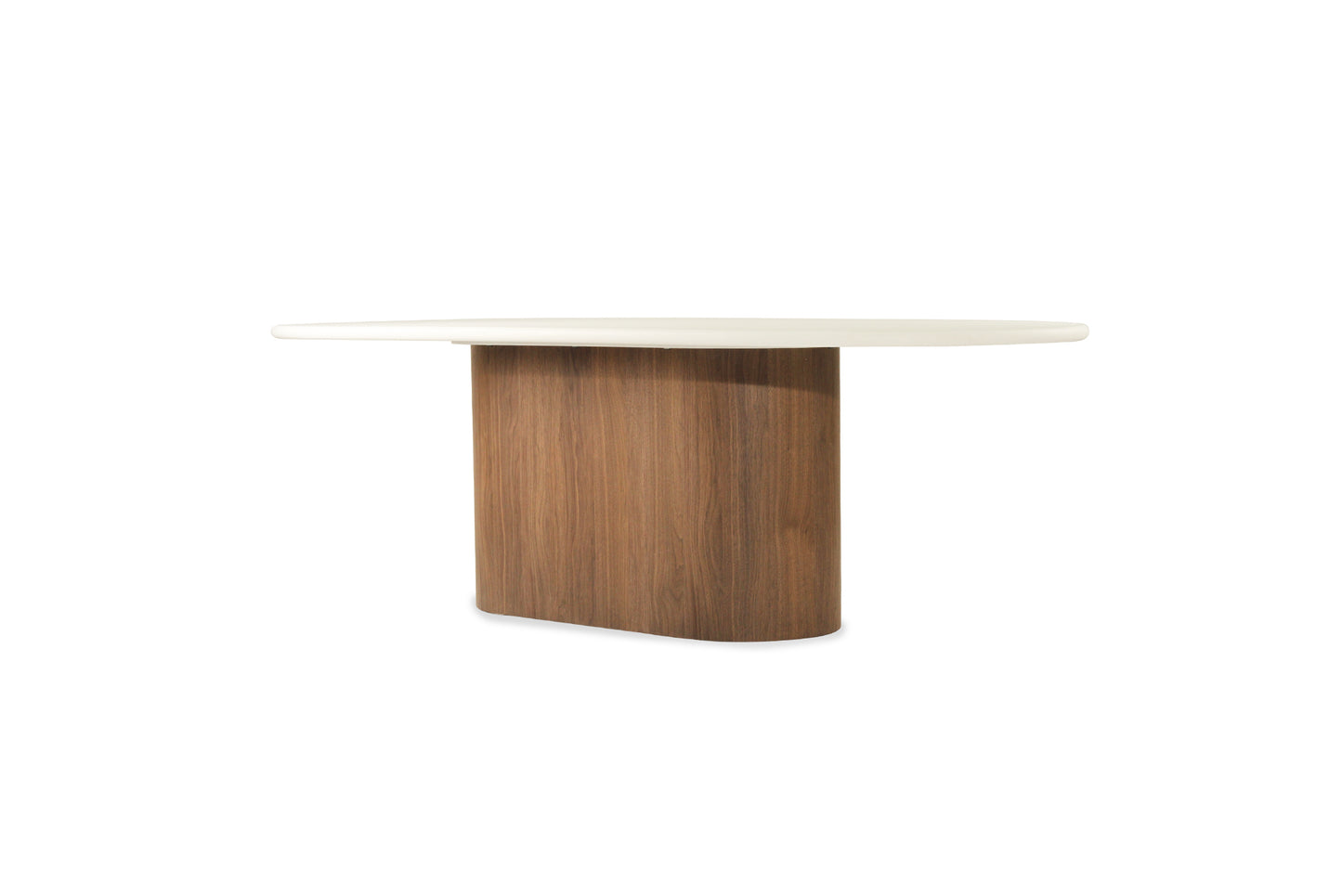 Harlow Oval Dining Table - Walnut Base 240cm - SEATONES