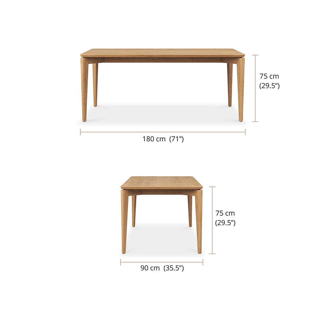 Jude Dining Table - Natural 180cm - SEATONES