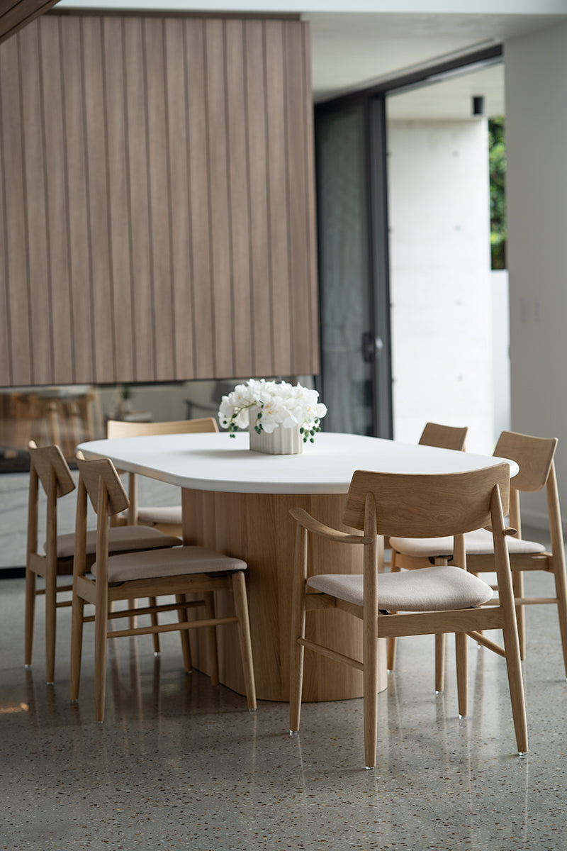 Harlow Armchair - Natural - Linen Seat