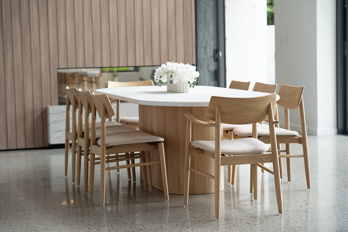 Harlow Armchair - Natural - Linen Seat