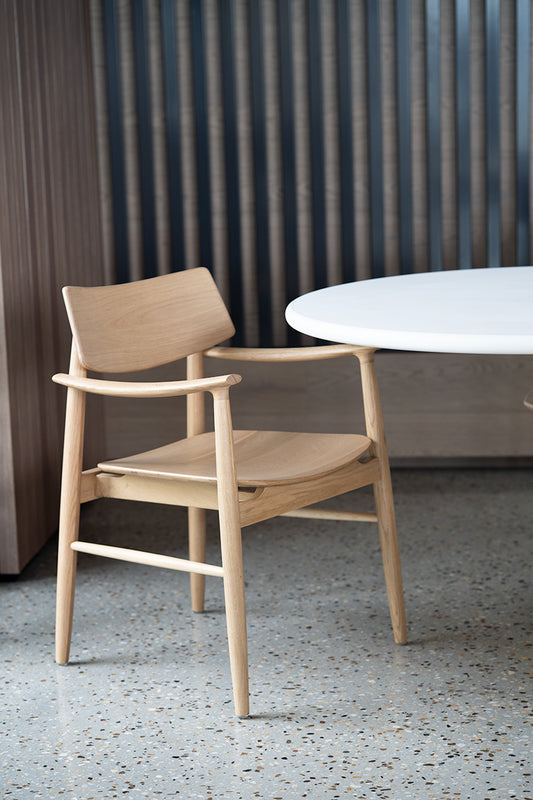 Harlow Armchair - Natural - Timber Seat