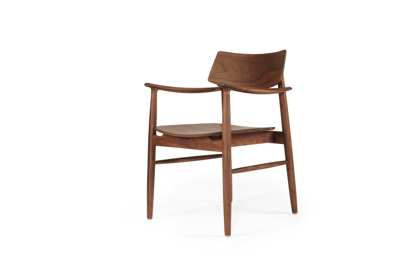 Harlow Armchair - Walnut - Timber Seat