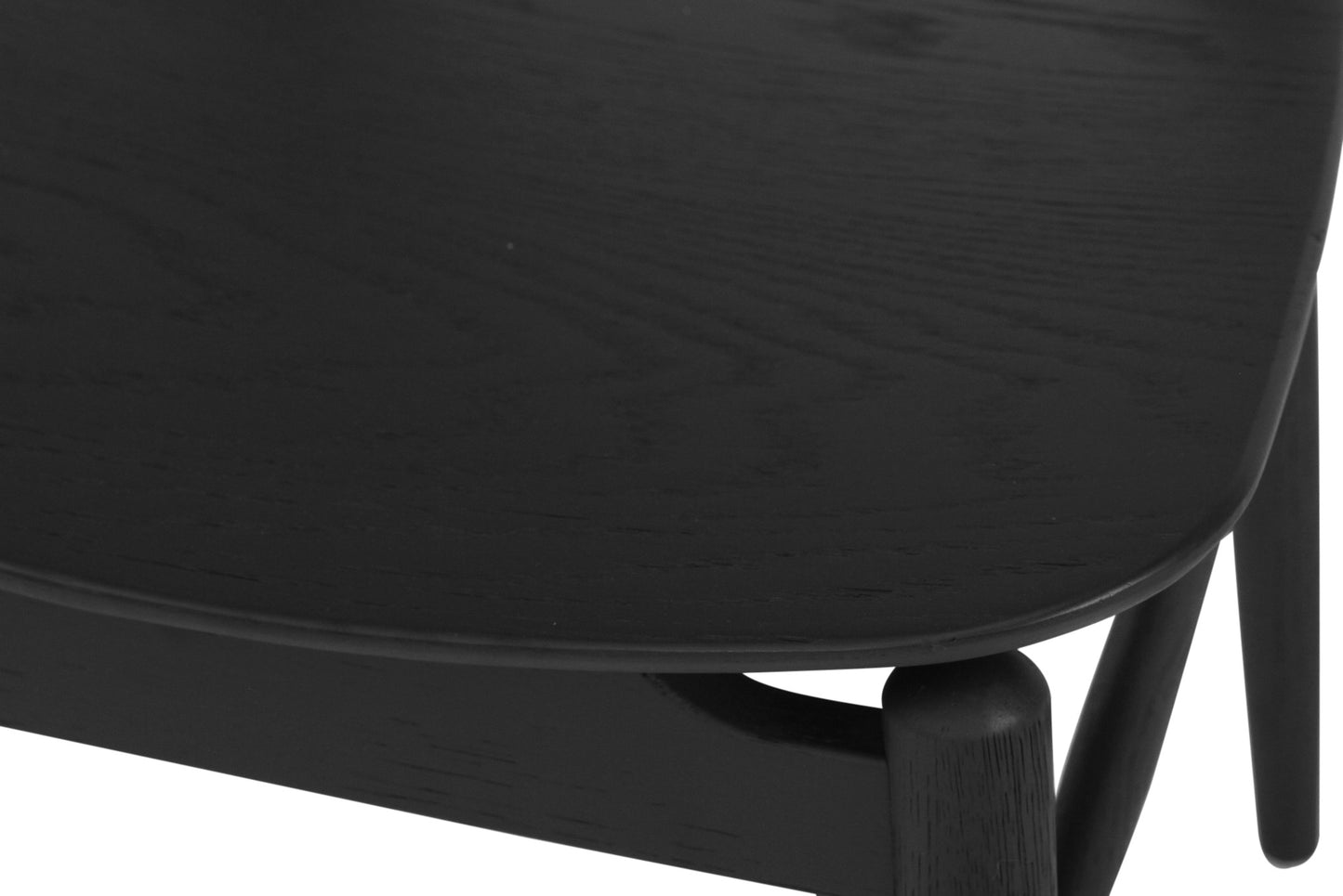 Harlow Dining Chair - Black with Timber Seat