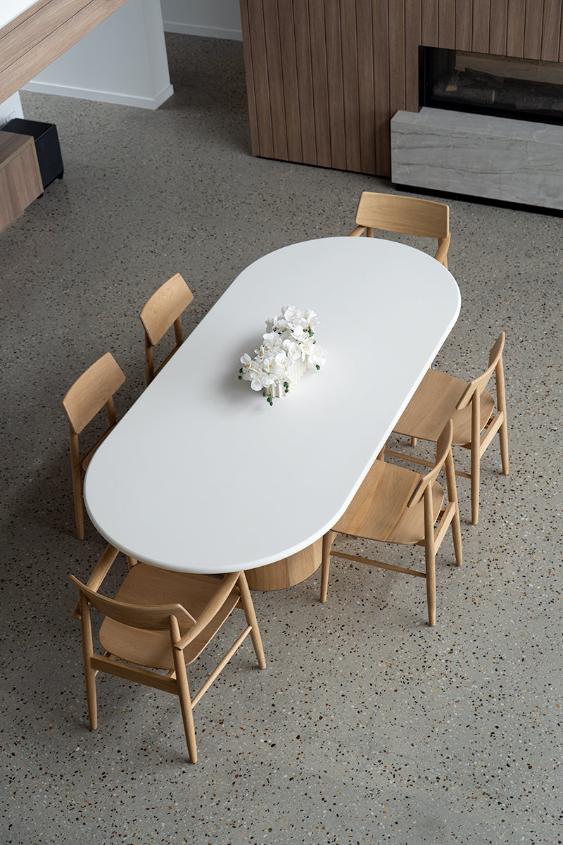 Harlow Dining Chair - Natural with Timber Seat