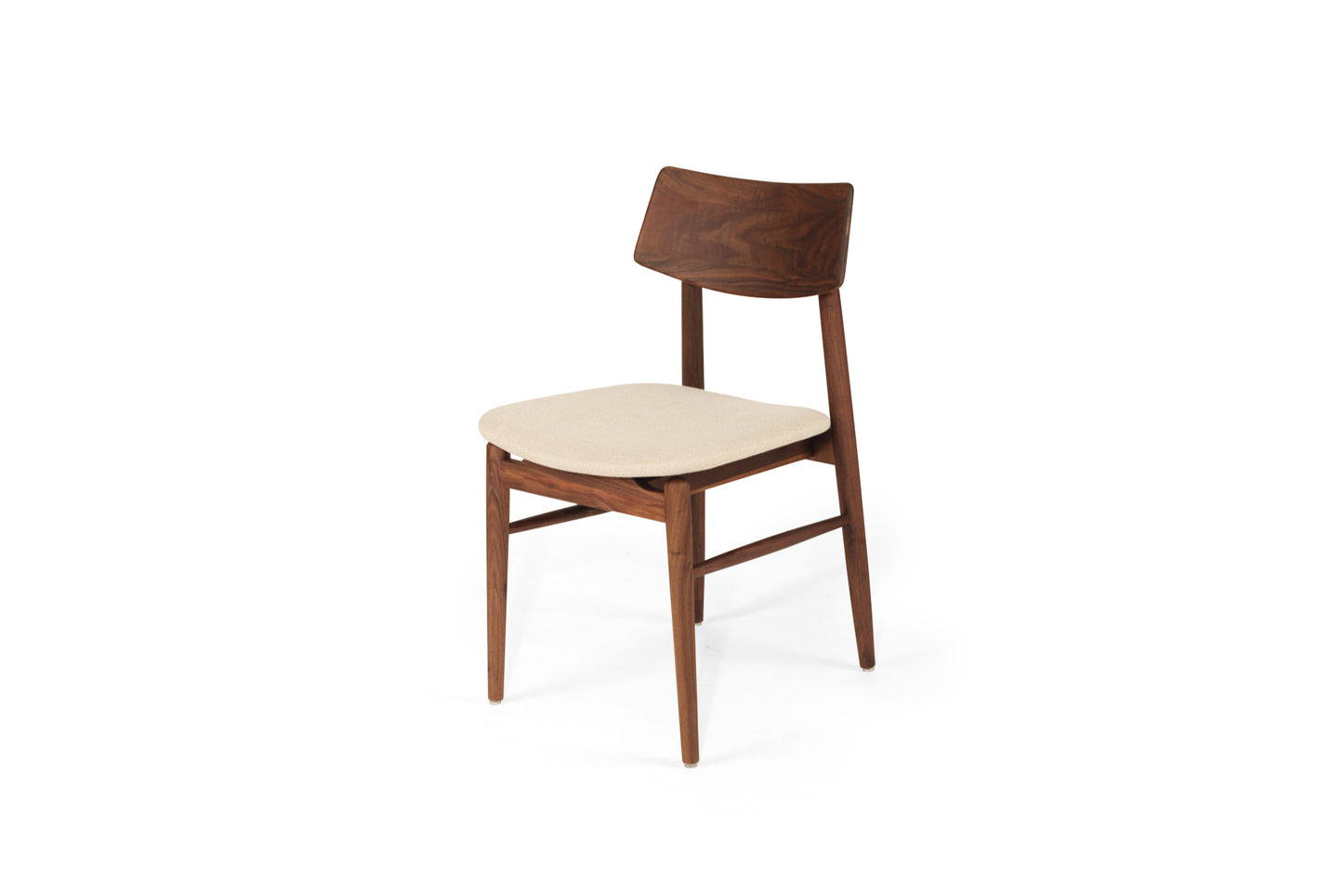 Harlow Dining Chair - Walnut with Linen Seat
