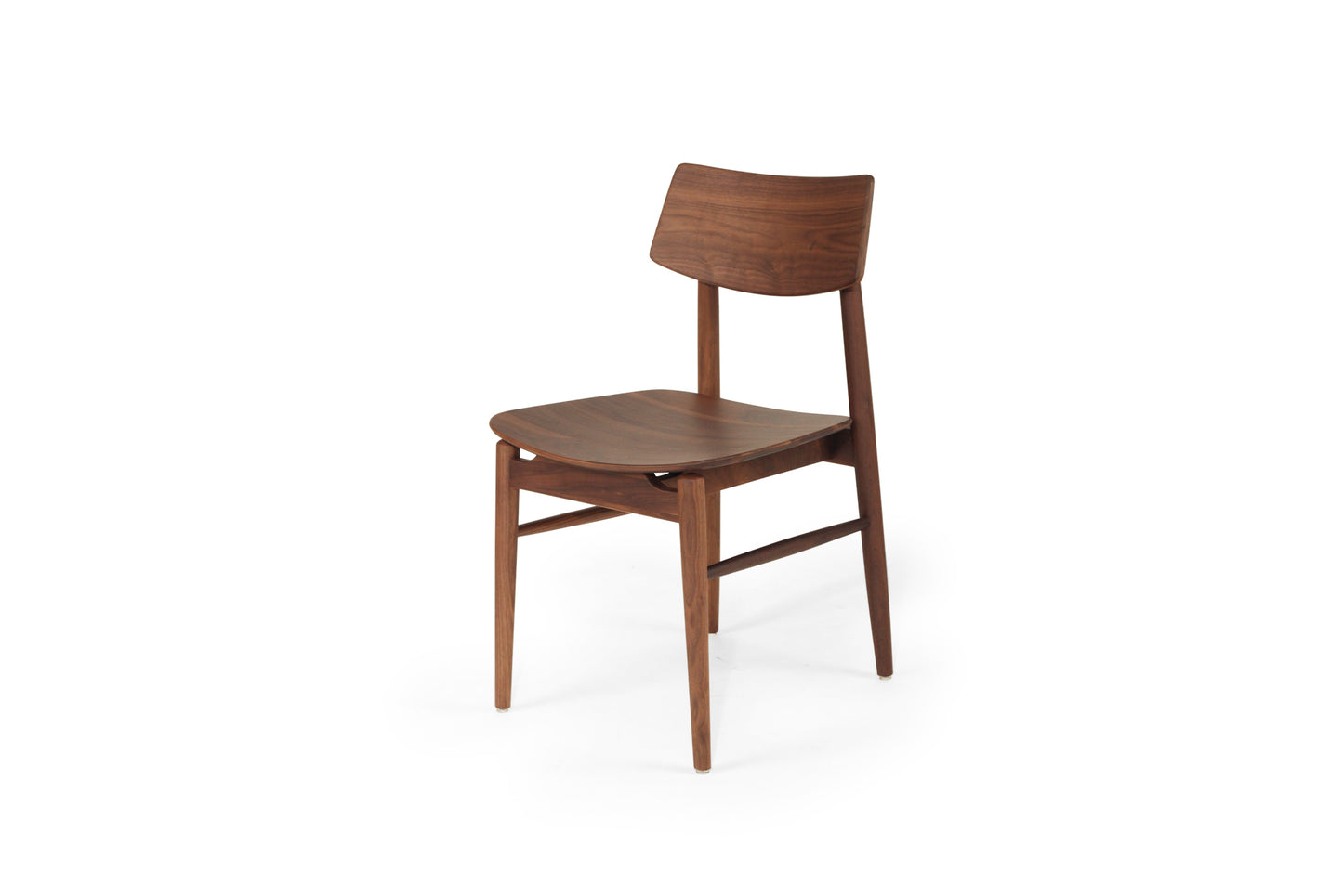 Harlow Dining Chair - Walnut with Timber Seat