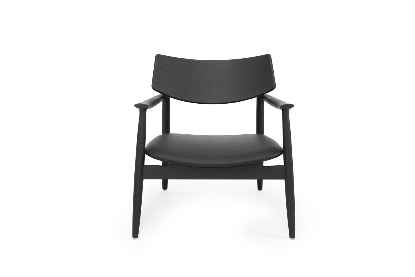 Harlow Occasional Chair - Black - Leather Seat