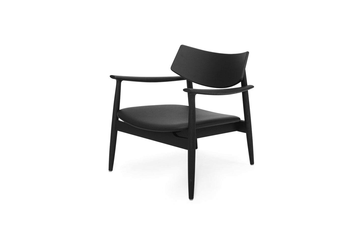 Harlow Occasional Chair - Black - Leather Seat