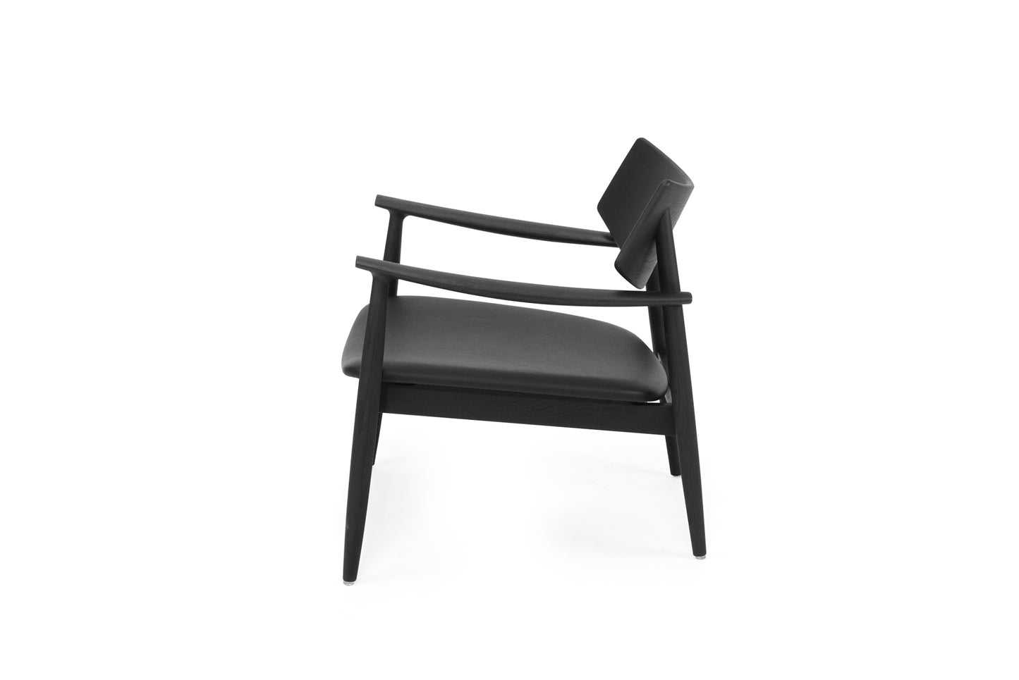 Harlow Occasional Chair - Black - Leather Seat