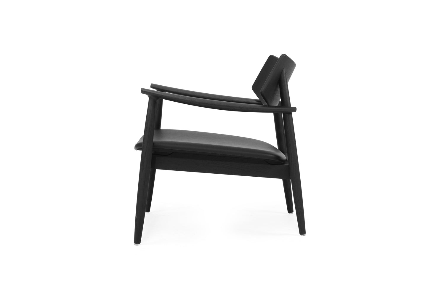 Harlow Occasional Chair - Black - Leather Seat