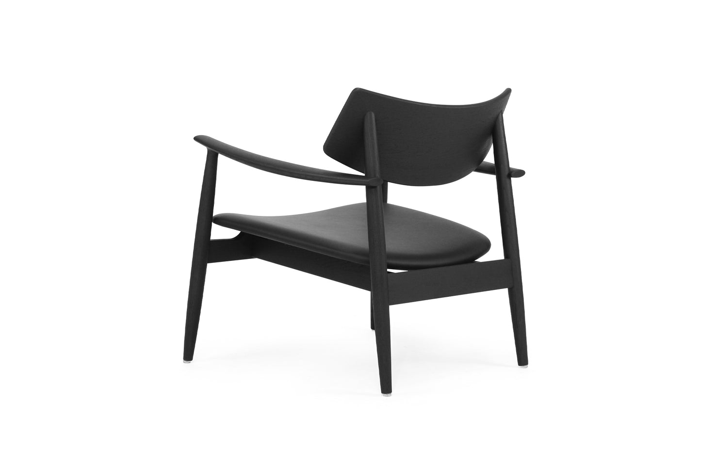 Harlow Occasional Chair - Black - Leather Seat