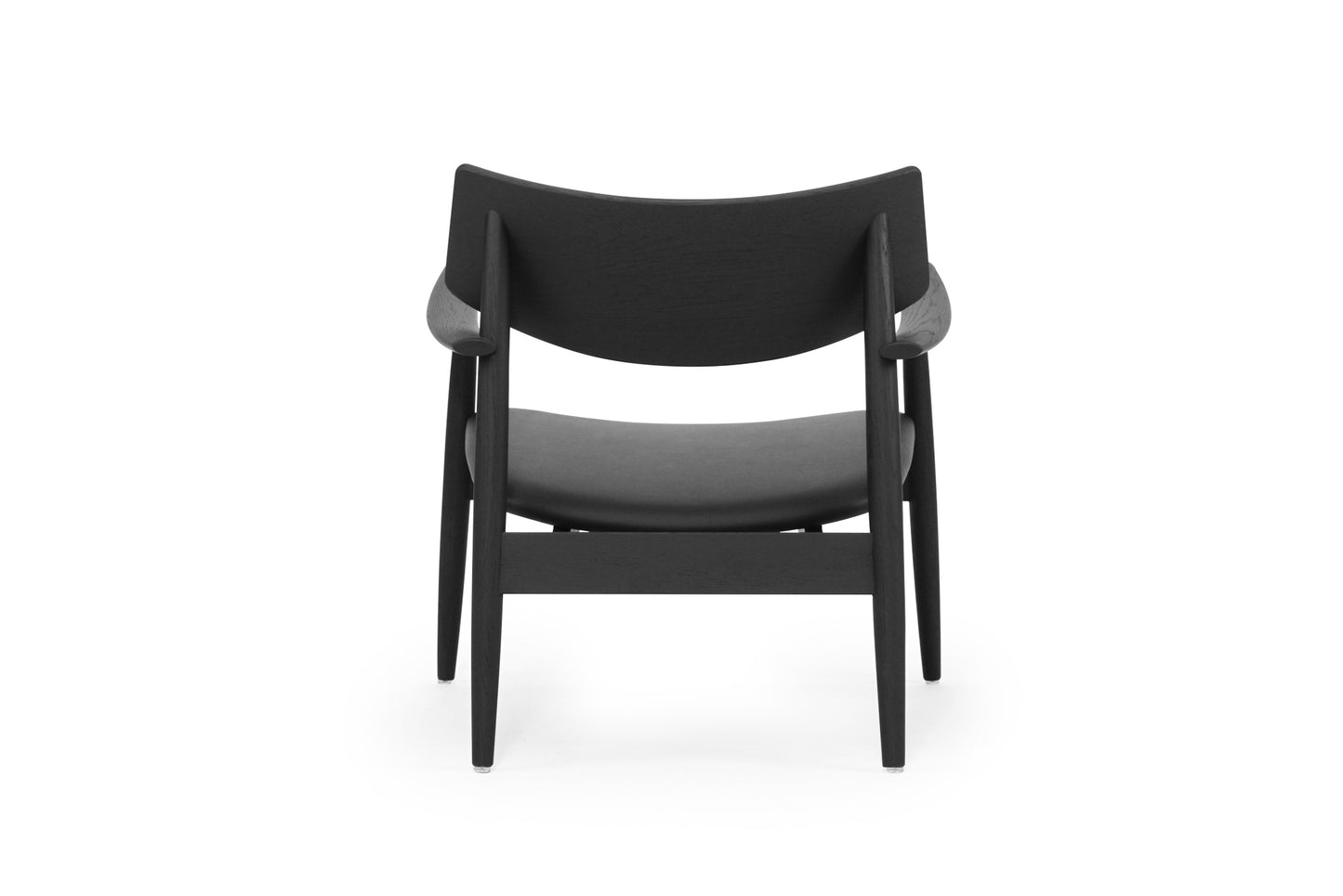 Harlow Occasional Chair - Black - Leather Seat