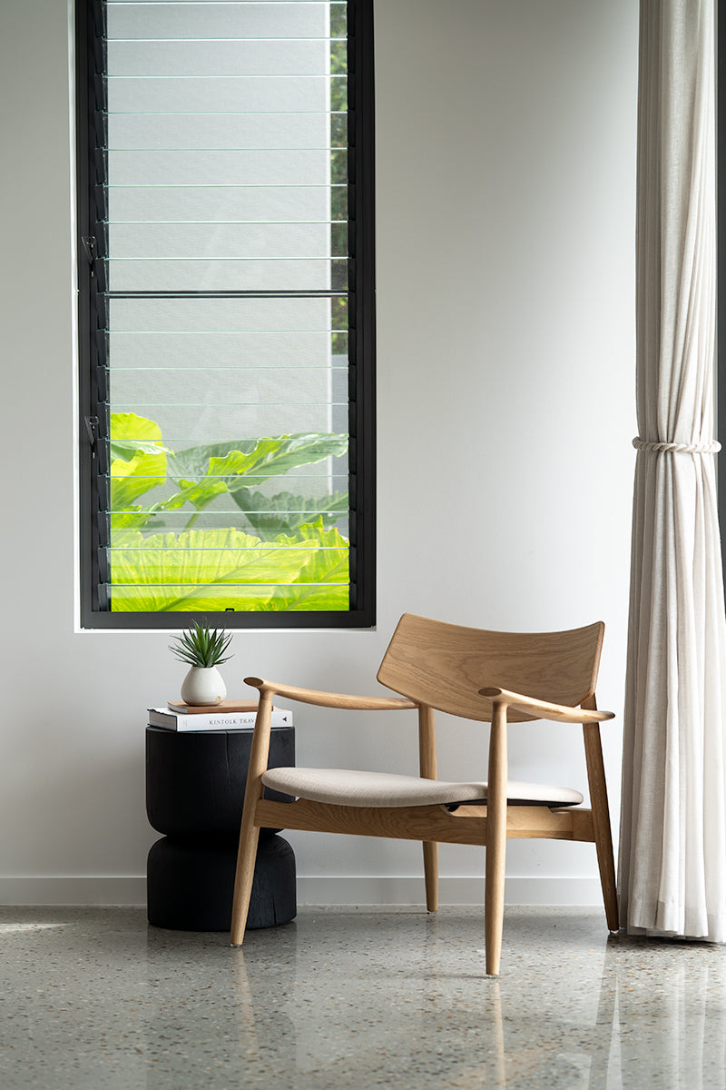 Harlow Occasional Chair - Natural - Linen Seat