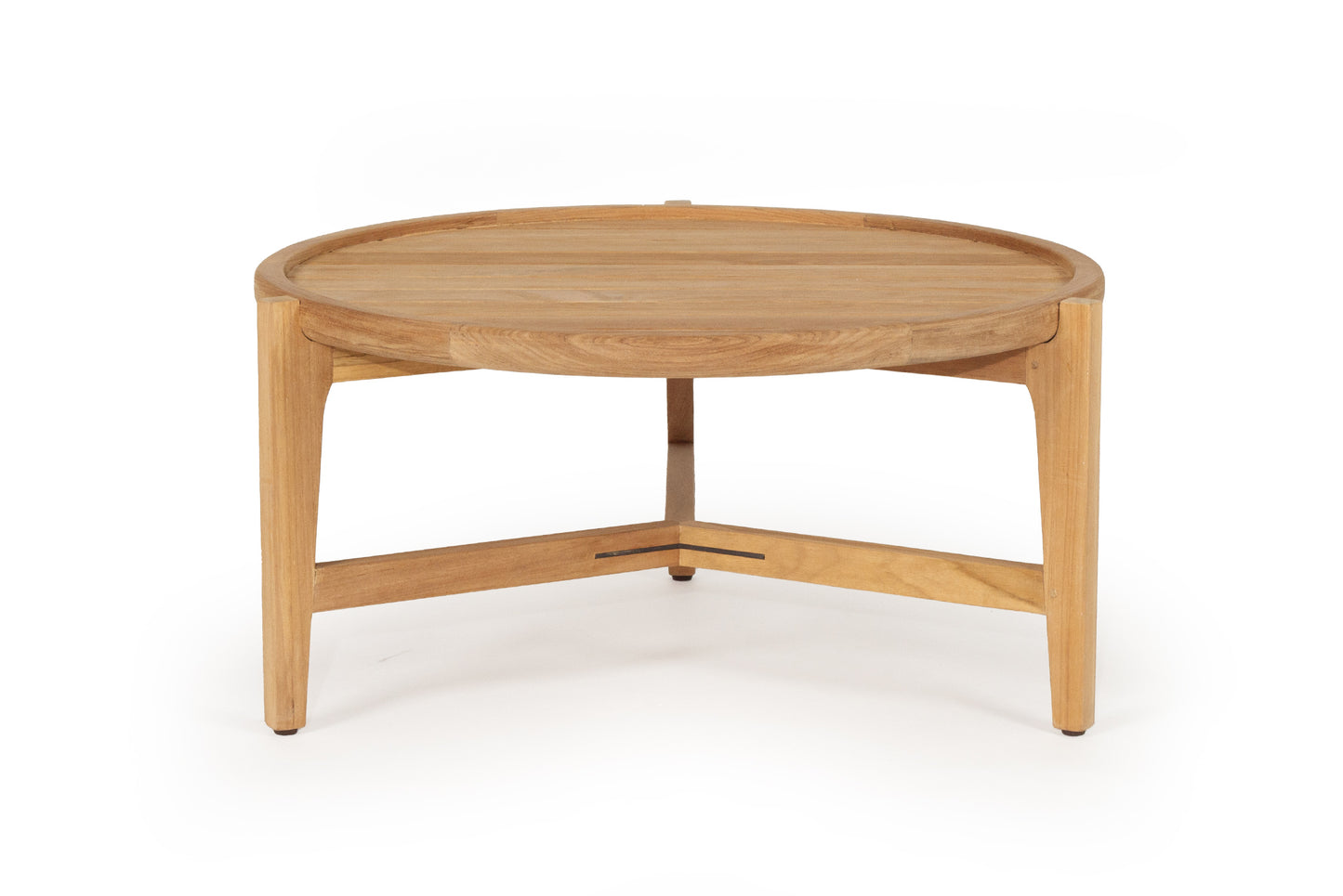 Kingscliff Outdoor Round Coffee Table - Natural - 80cm