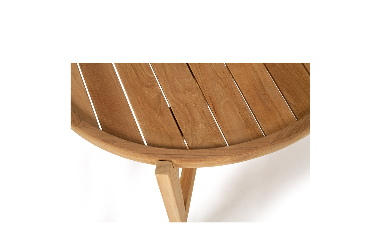 Kingscliff Outdoor Round Coffee Table - Natural - 80cm