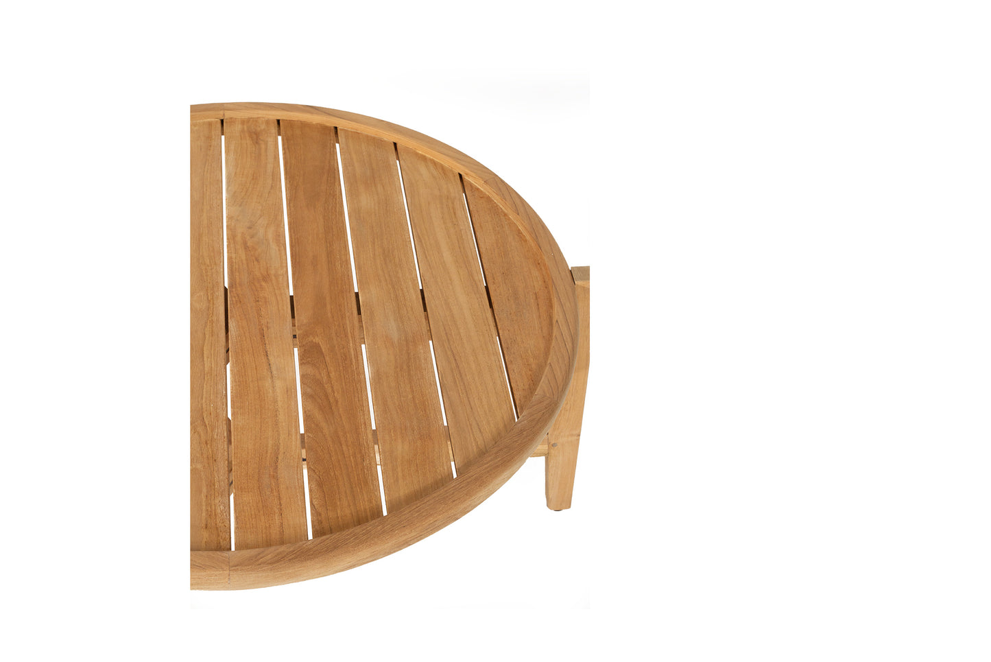 Kingscliff Outdoor Round Coffee Table - Natural - 80cm