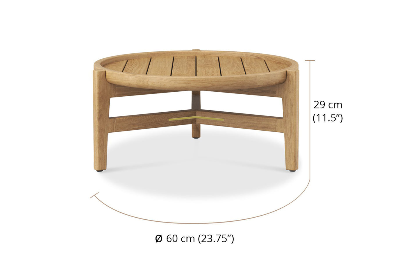Kingscliff Outdoor Round Coffee Table Low