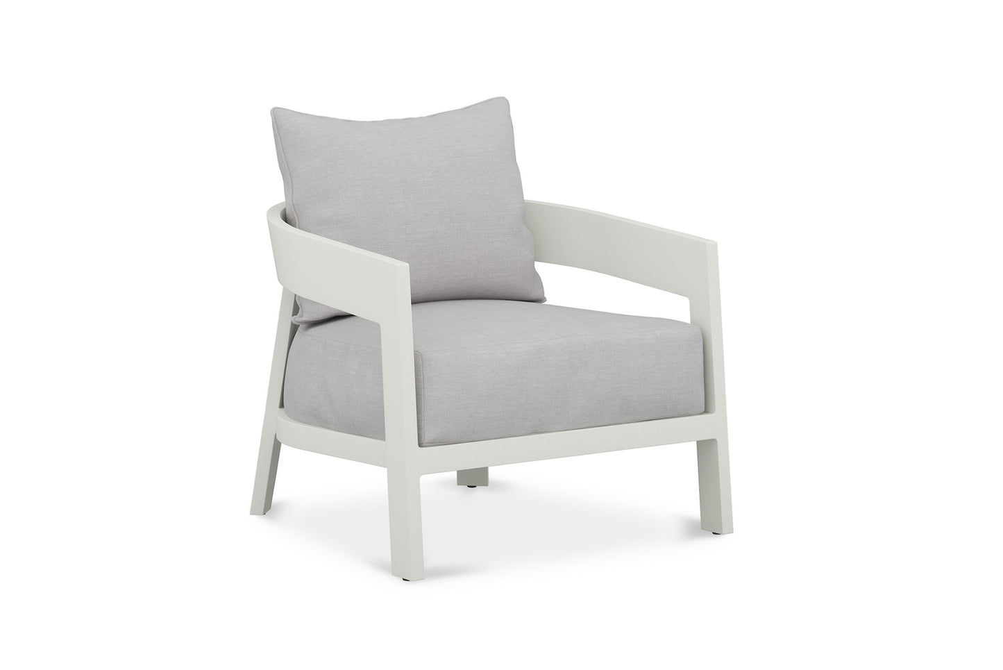 Kingscliff Outdoor Sofa - Powder Coated White Frame - 1 Seater