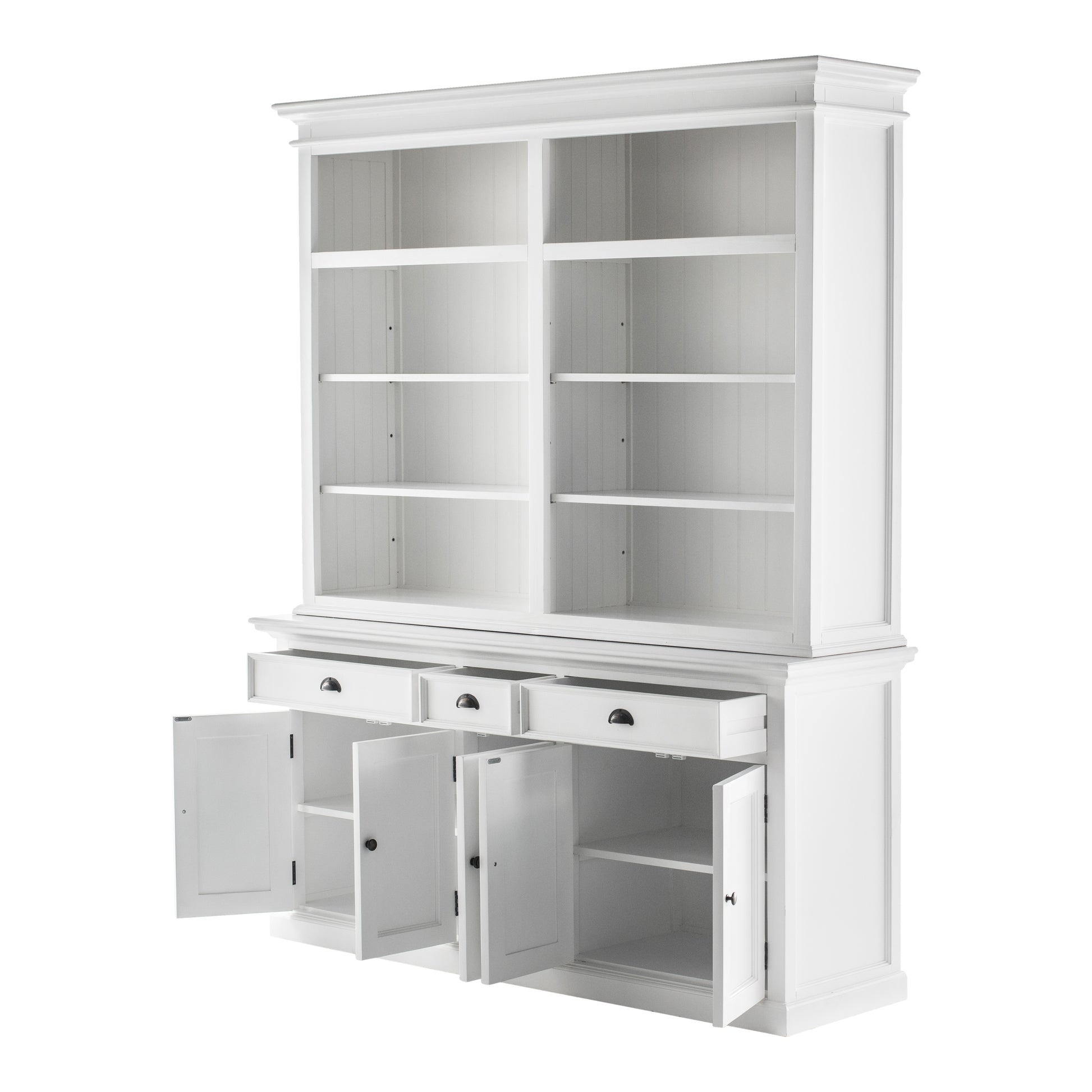 Halifax Hutch Bookcase 5 Doors 3 Drawers - SEATONES
