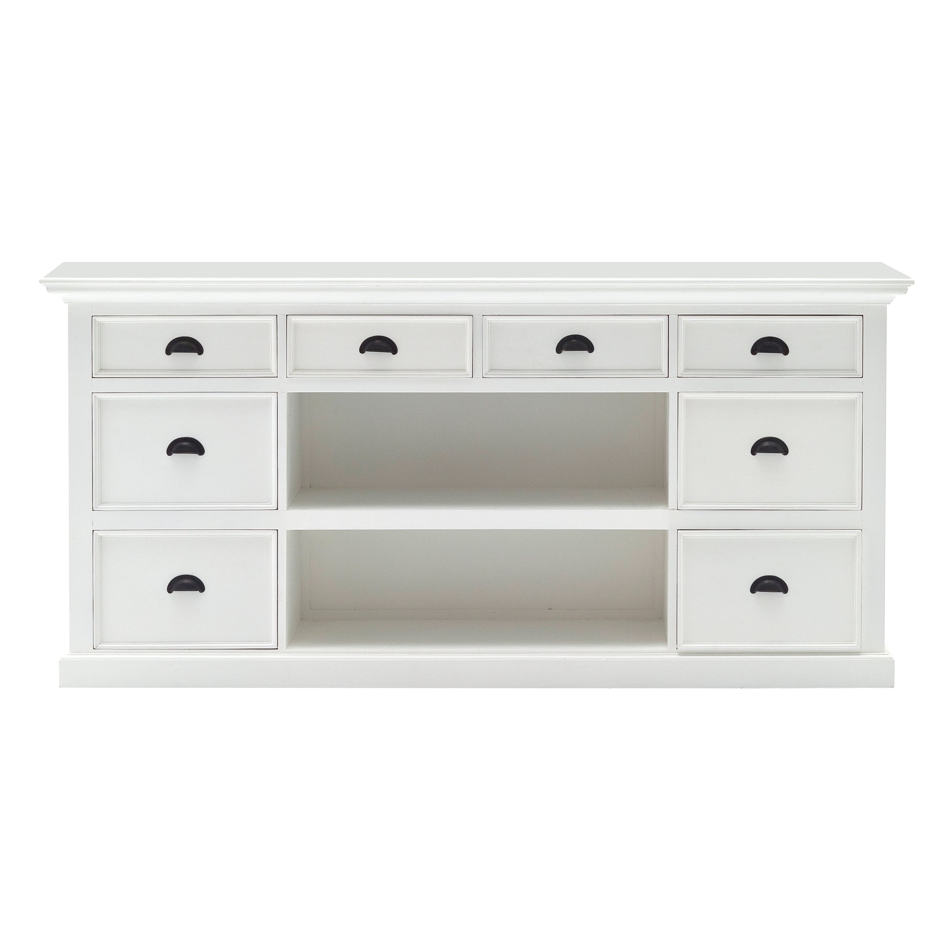 Halifax Library Hutch with Basket Set - SEATONES