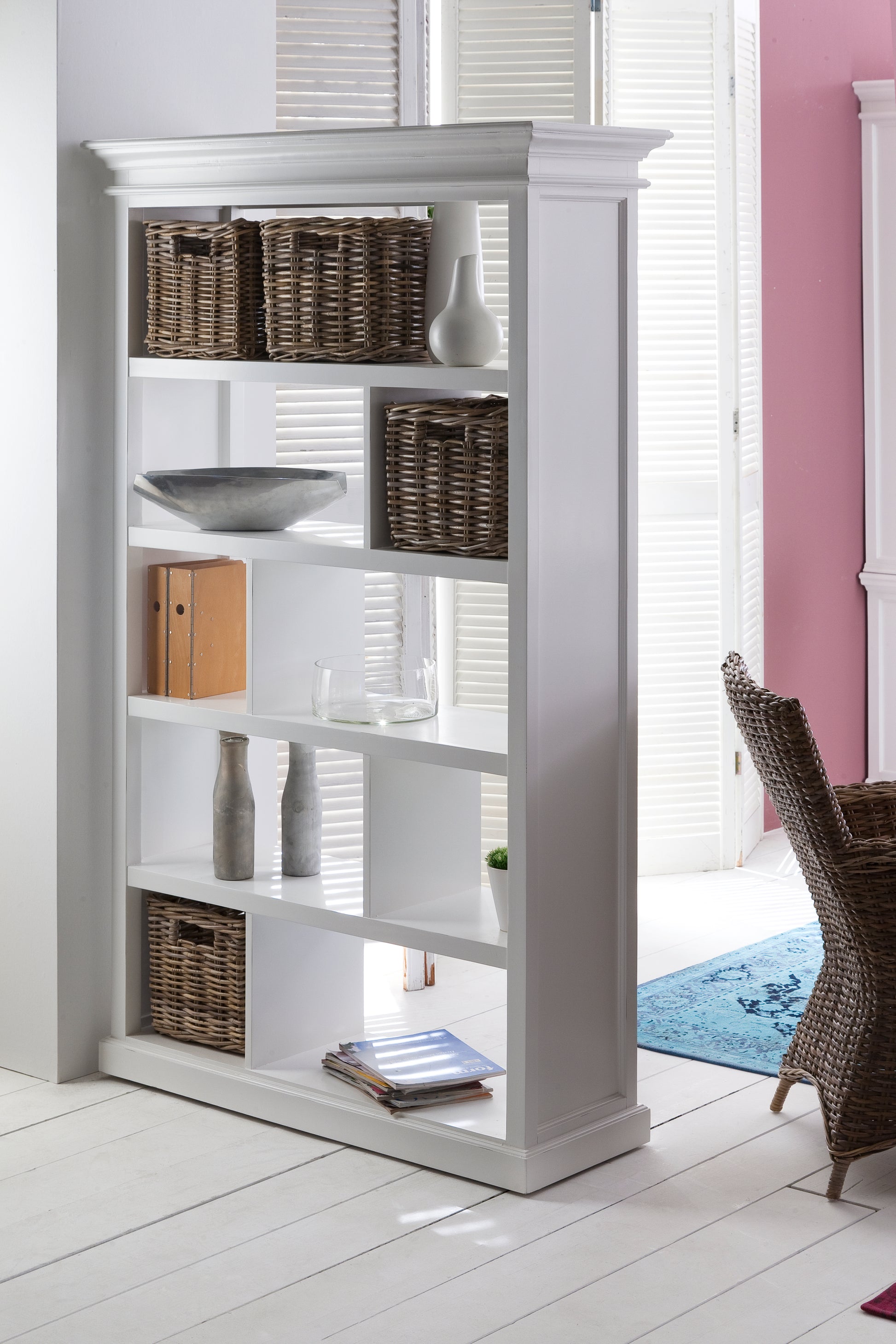 Halifax Room Divider with Basket Set - SEATONES