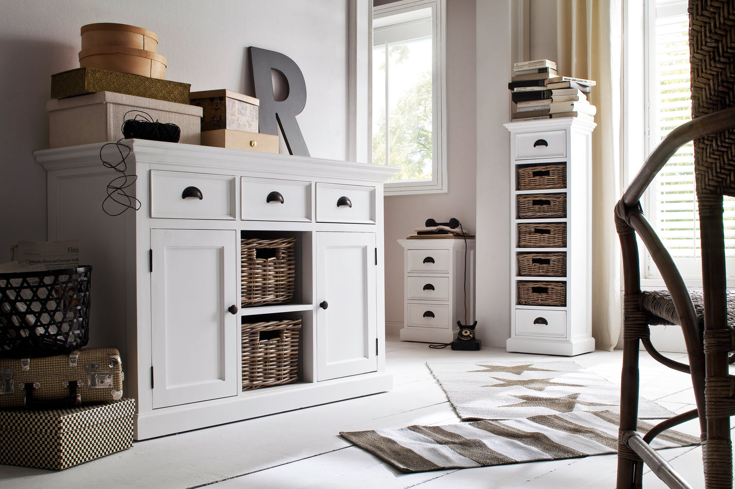 Halifax Storage Tower with Basket Set - SEATONES