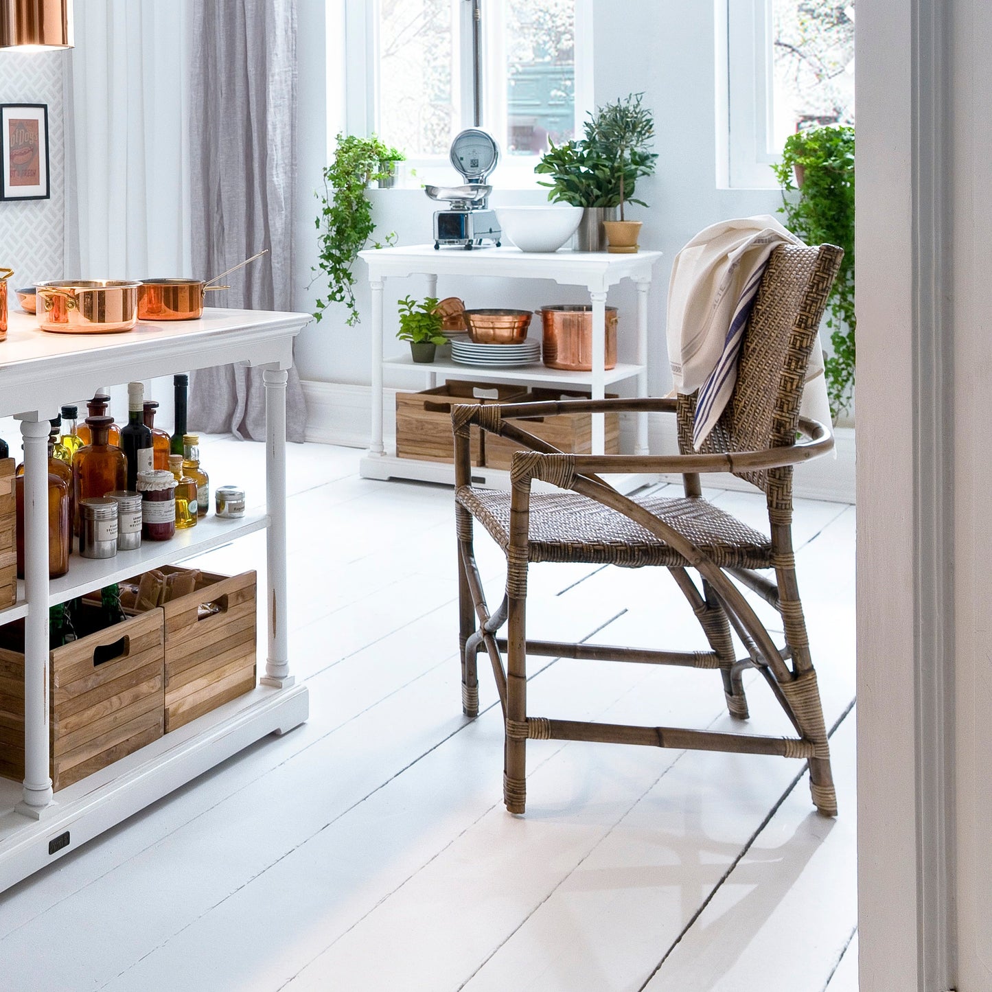 NovaSolo Wickerworks Countess chair (set of 2) made from split rattan.