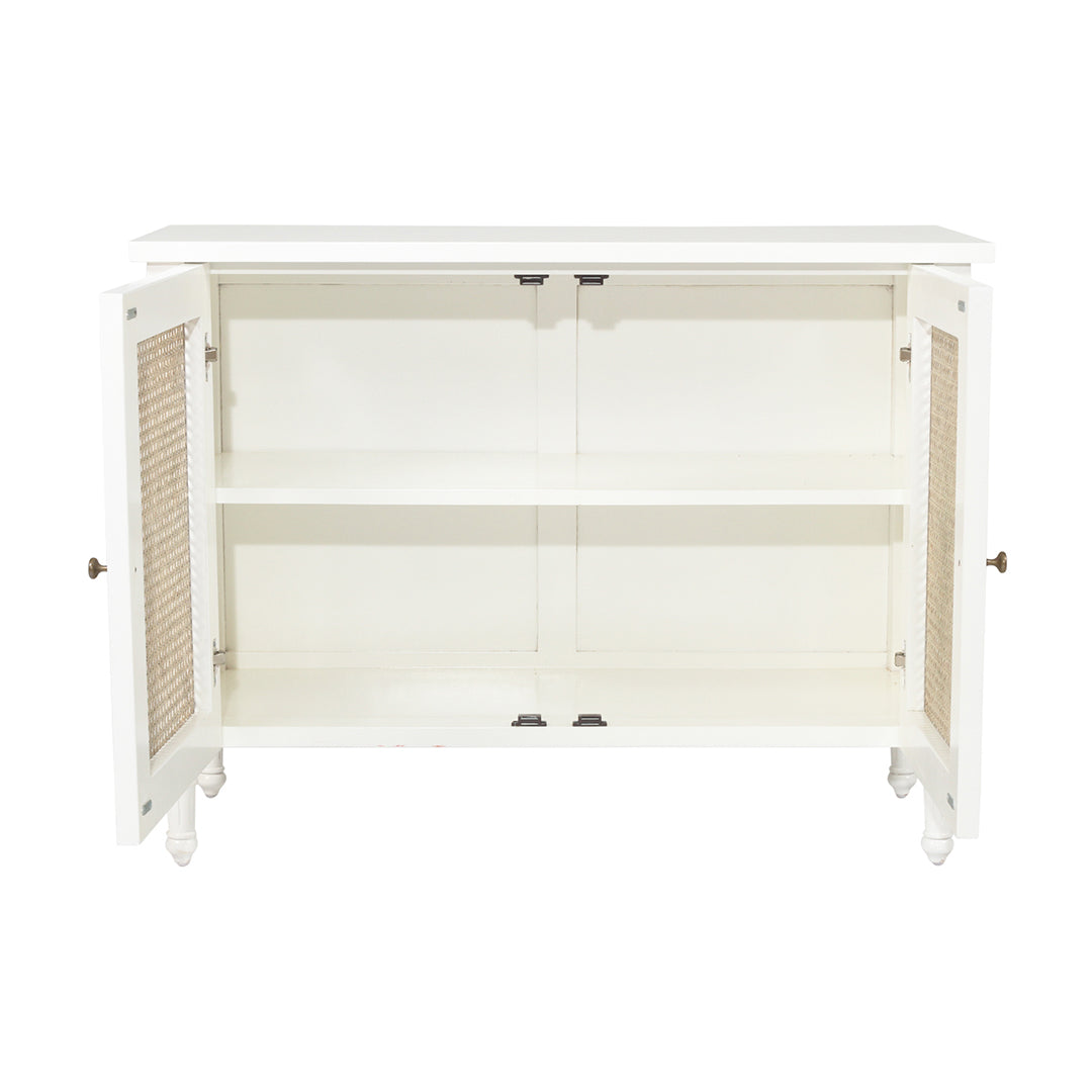 Hamilton Cane Two Door Sideboard - White - SEATONES