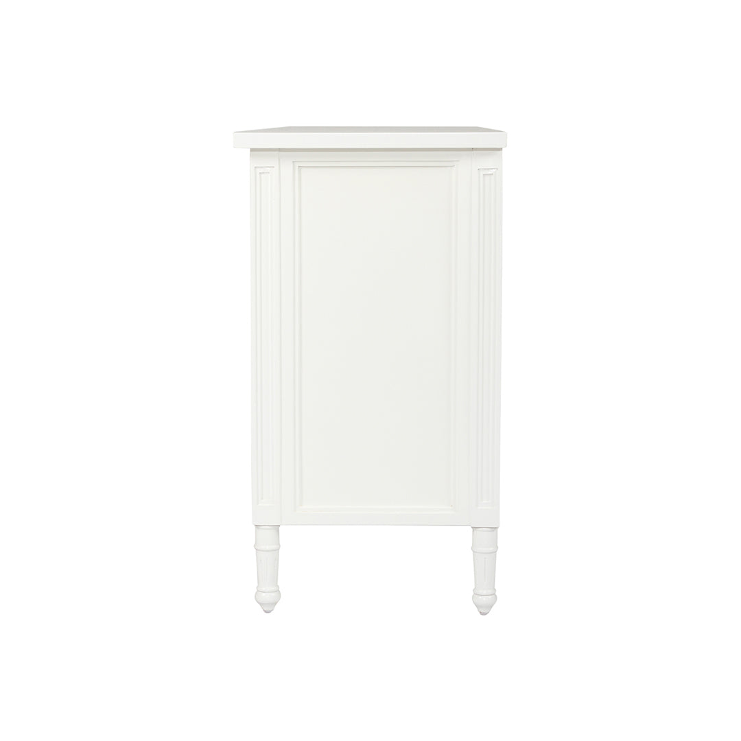Hamilton Cane Two Door Sideboard - White - SEATONES