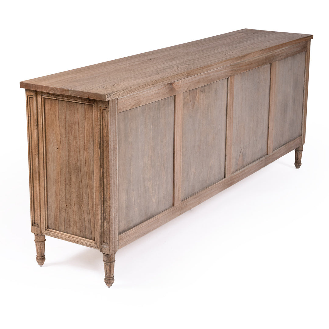 Hamilton Cane Four Door Sideboard - Weathered Oak - SEATONES