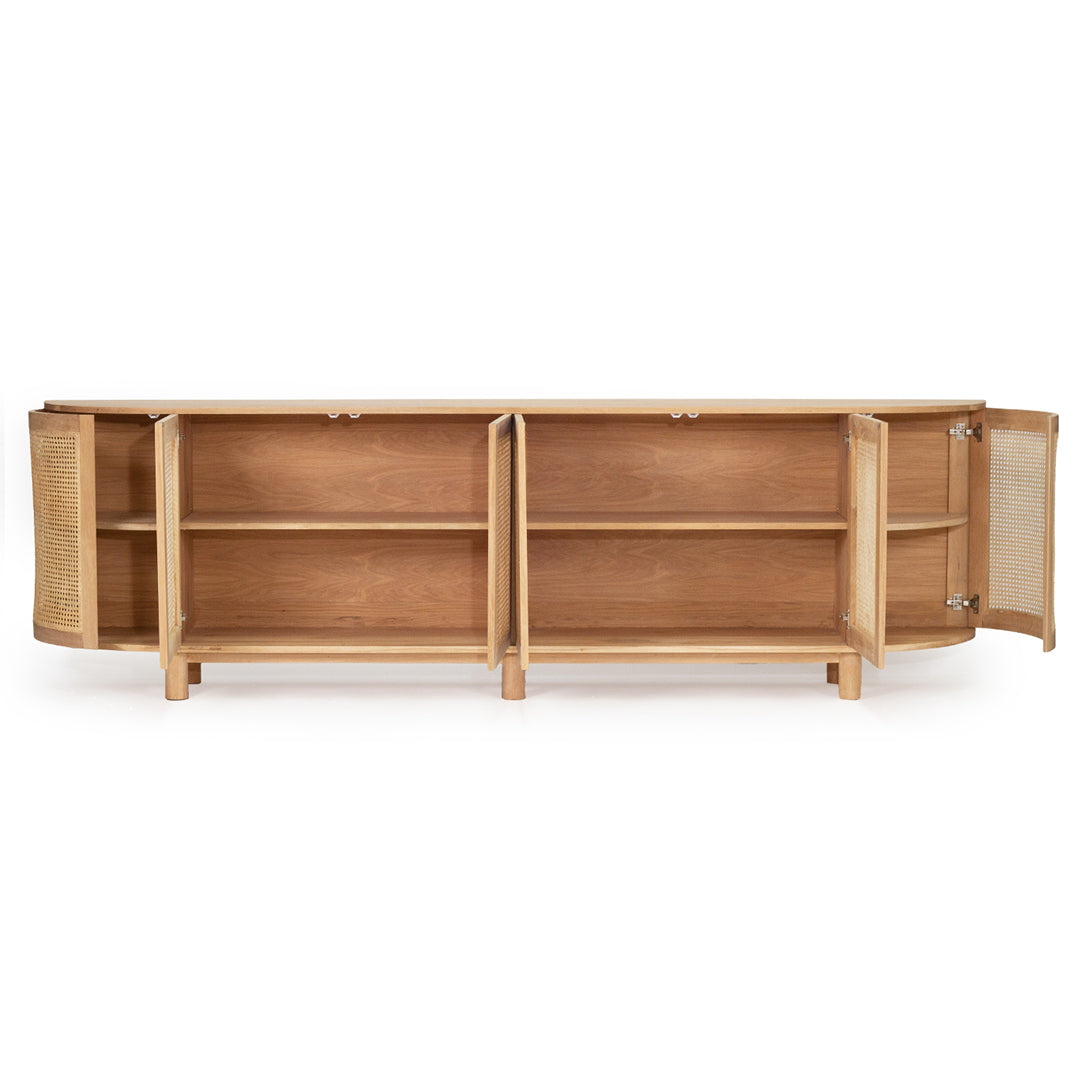 Iluka Sideboard - 6 door - Round End