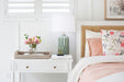 Hamilton Cane Bed - White - Queen - SEATONES