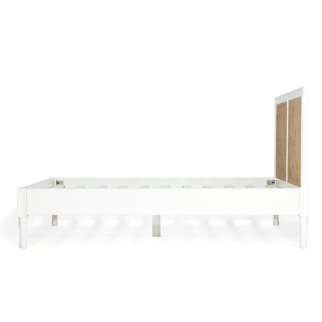 Hamilton Cane Bed - White - King - No End - SEATONES